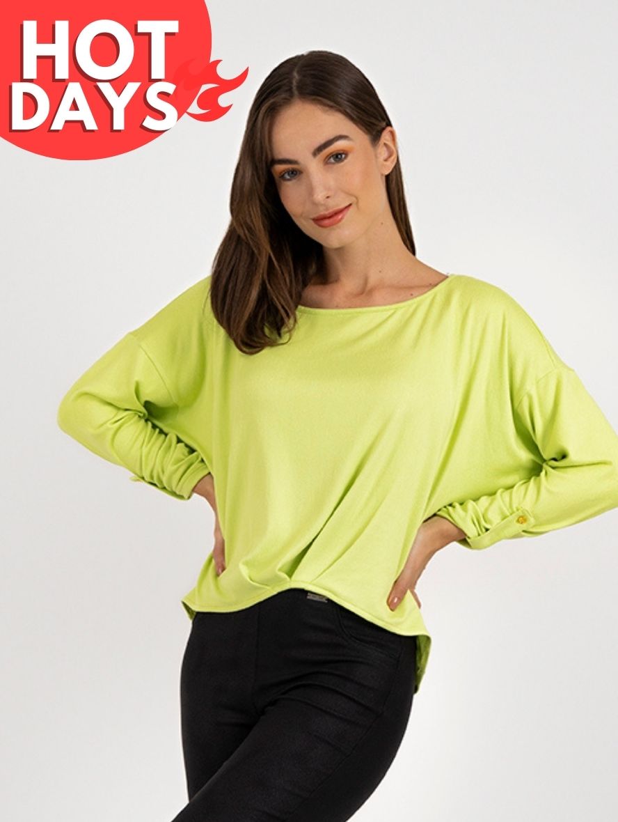 Blusa tipo sueter cuello redondo con puños y ruedo de popelina (negro y gris)
