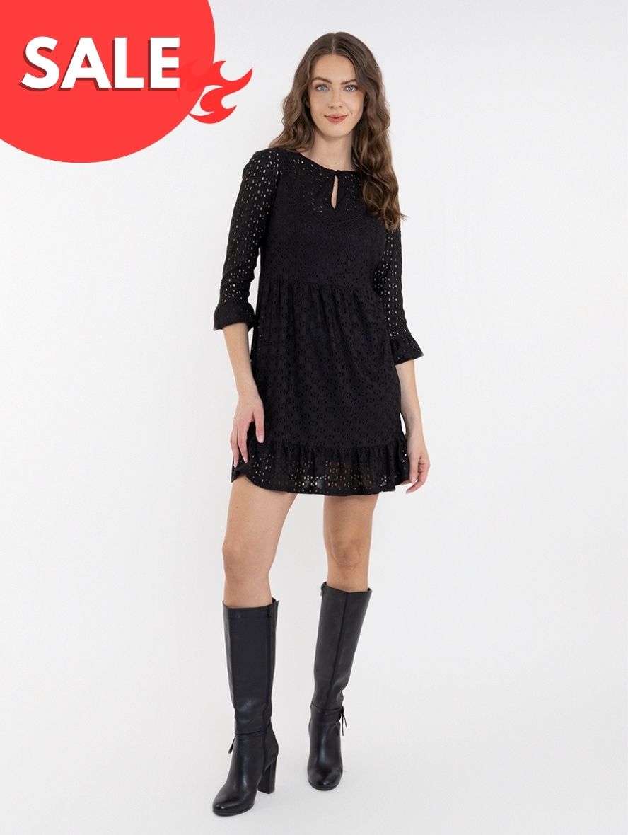 Pantalón negro de estilo parachute en tela de poliéster ligero