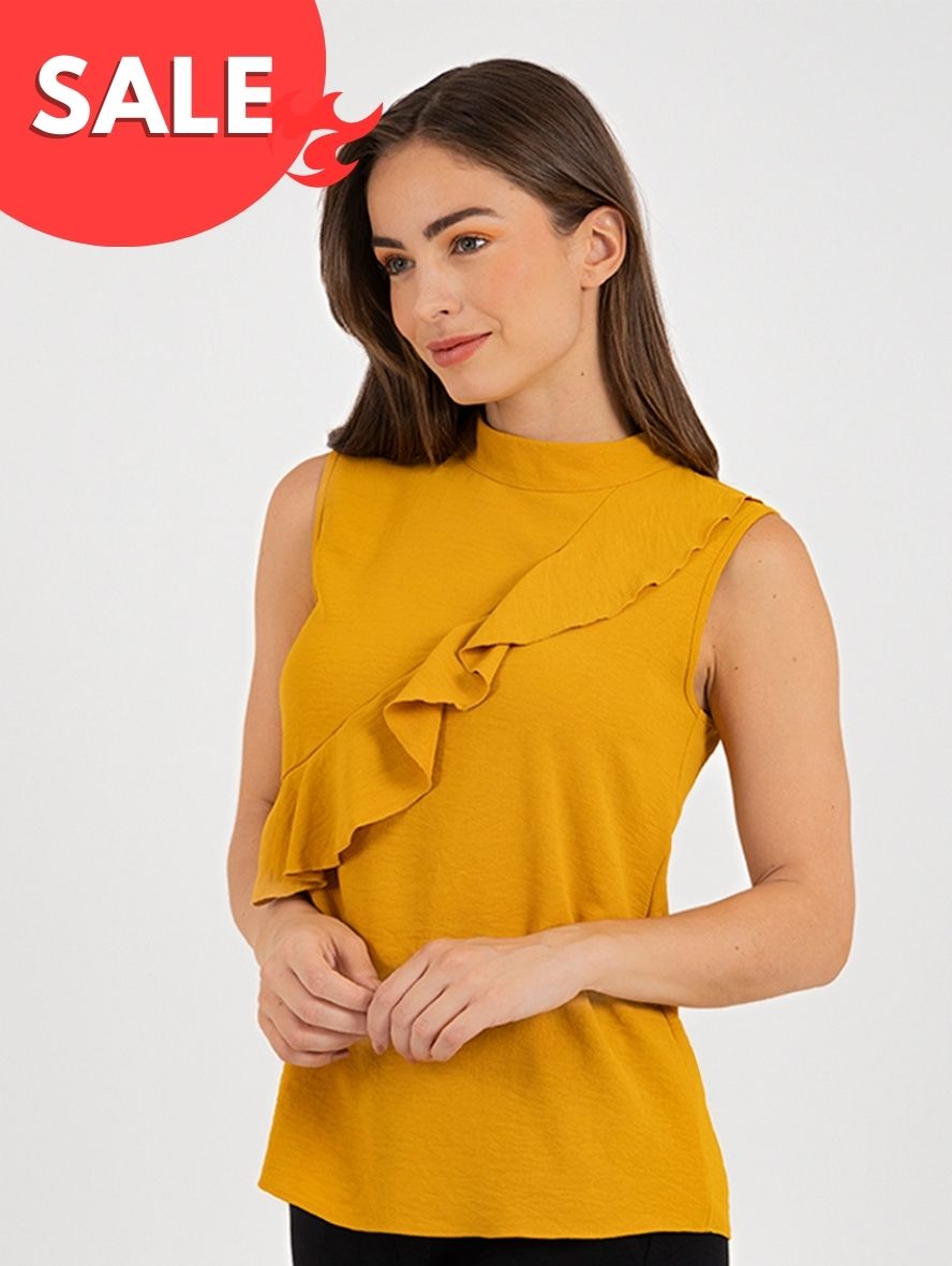 Vestido tweed estampado con strech y manga corta