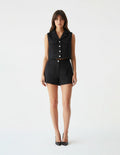 Chaleco negro de vestir (Conjunto)