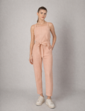 Jumpsuit largo sin mangas (disponible en rosa y amarillo)