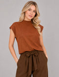 Blusa shedrón de manga corta