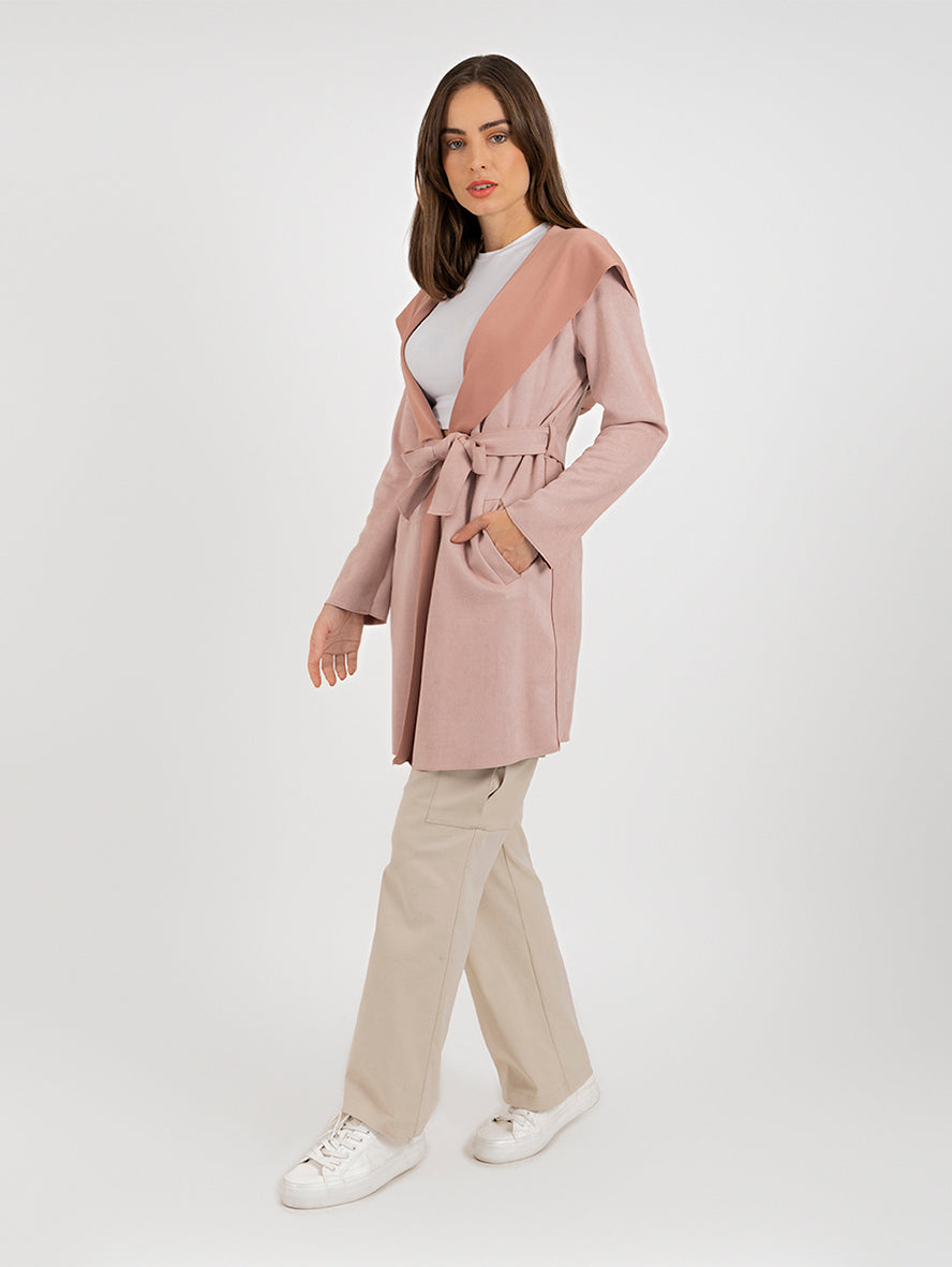 Abrigo ligero de tela suave (disponible en gris oxford y camel)