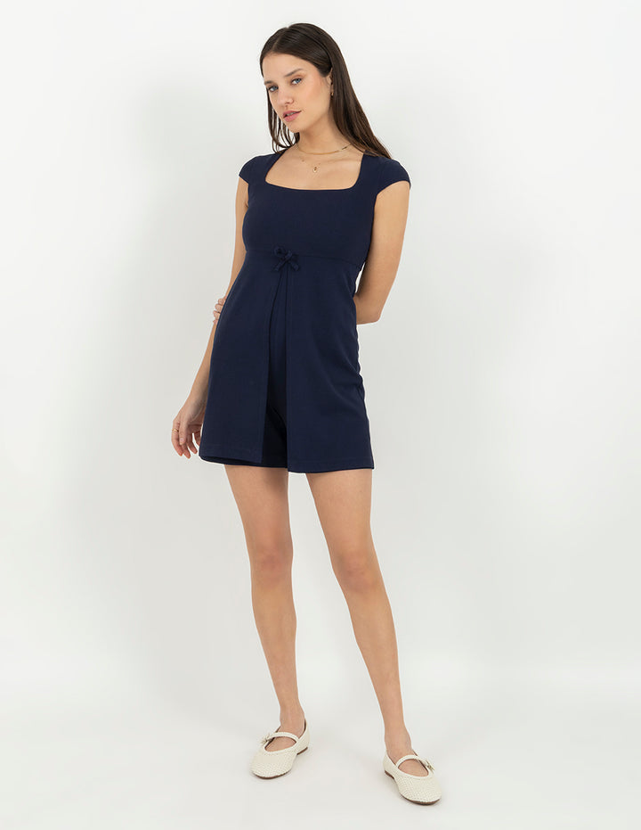 Jumpsuit corto azul marino