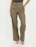 Pantalón verde con talle a la cintura