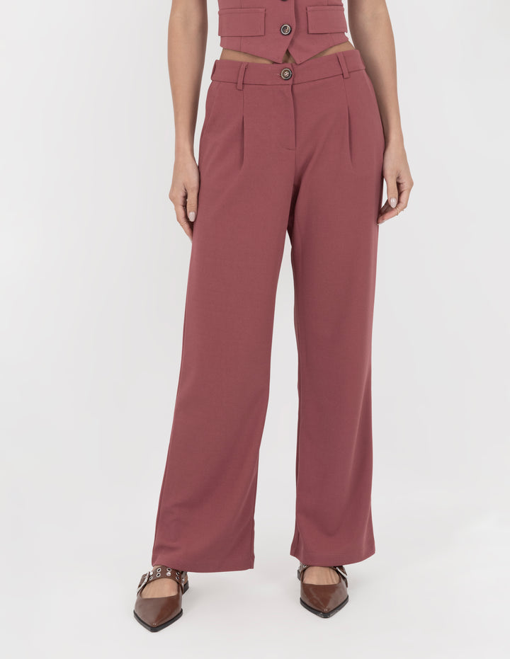 Pantalón de vestir rosa (Conjunto)