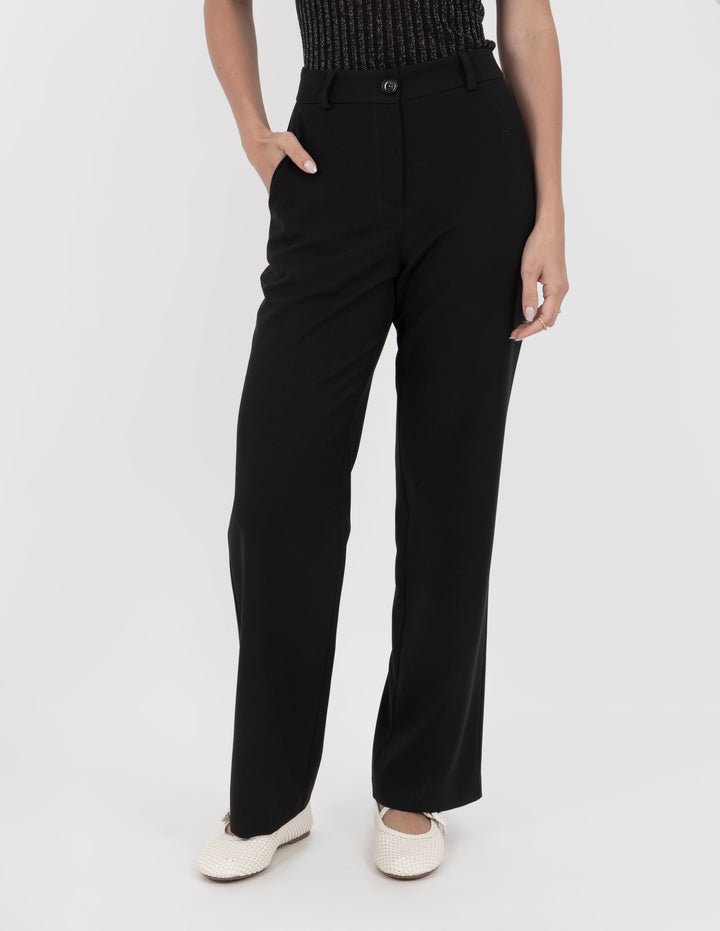 Pantalón de vestir a la cintura (disponible en negro y gris)