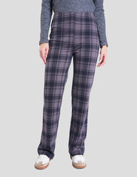 Pantalón recto con diseño estampado