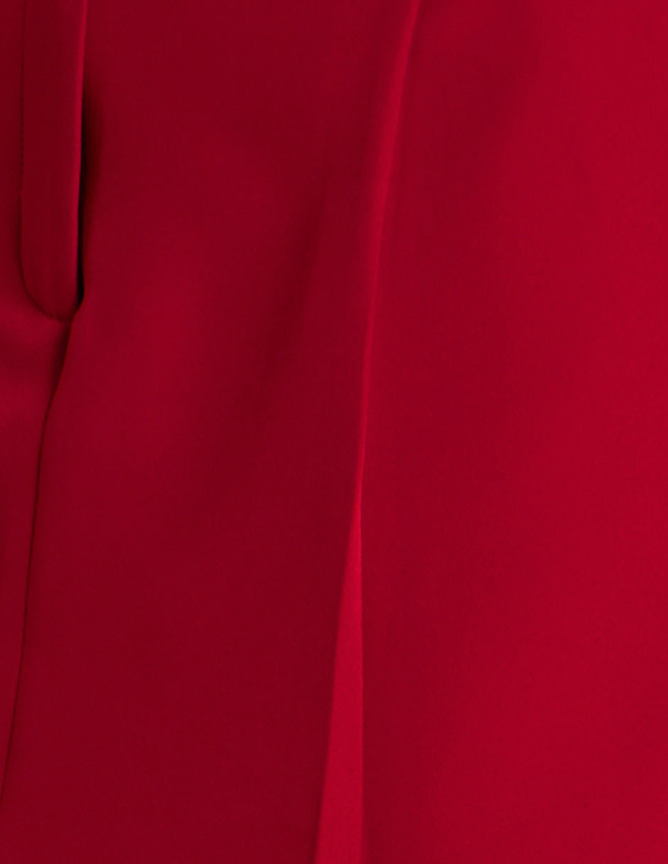 Short falda roja de vestir