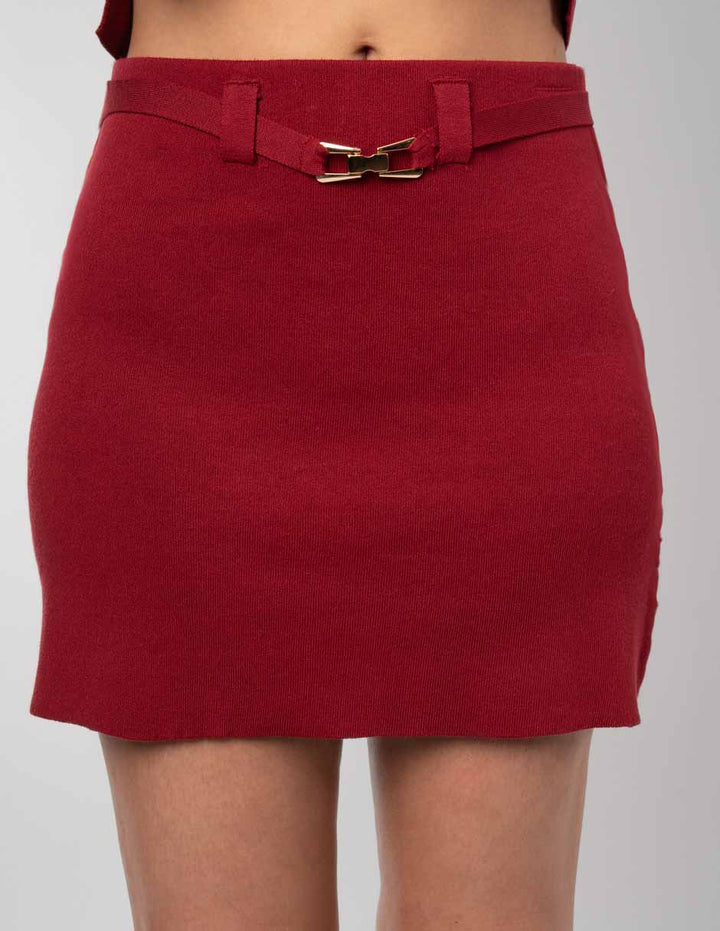 Falda vino corta (Conjunto)