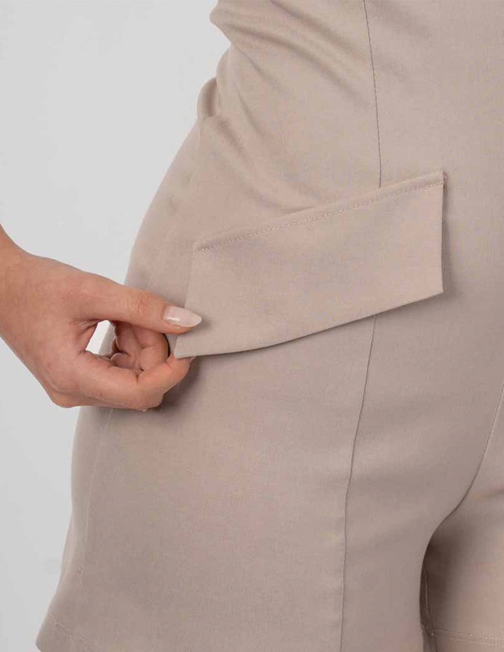 Jumpsuit beige corto de vestir