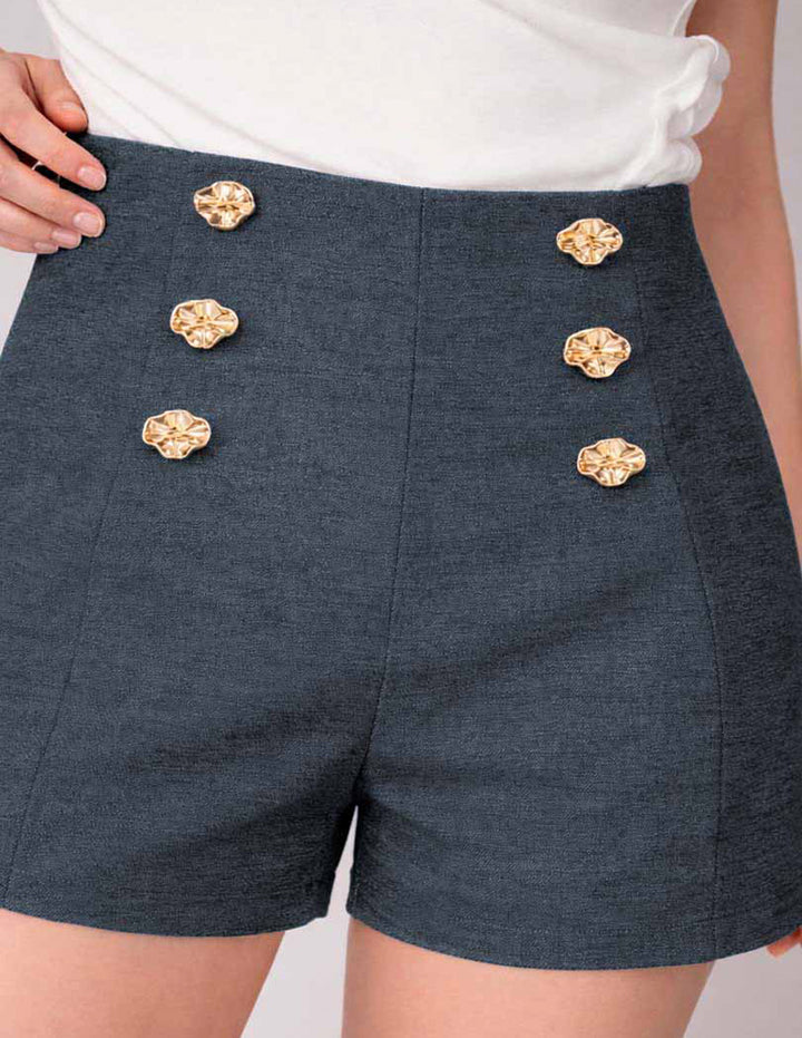 Short de vestir azul