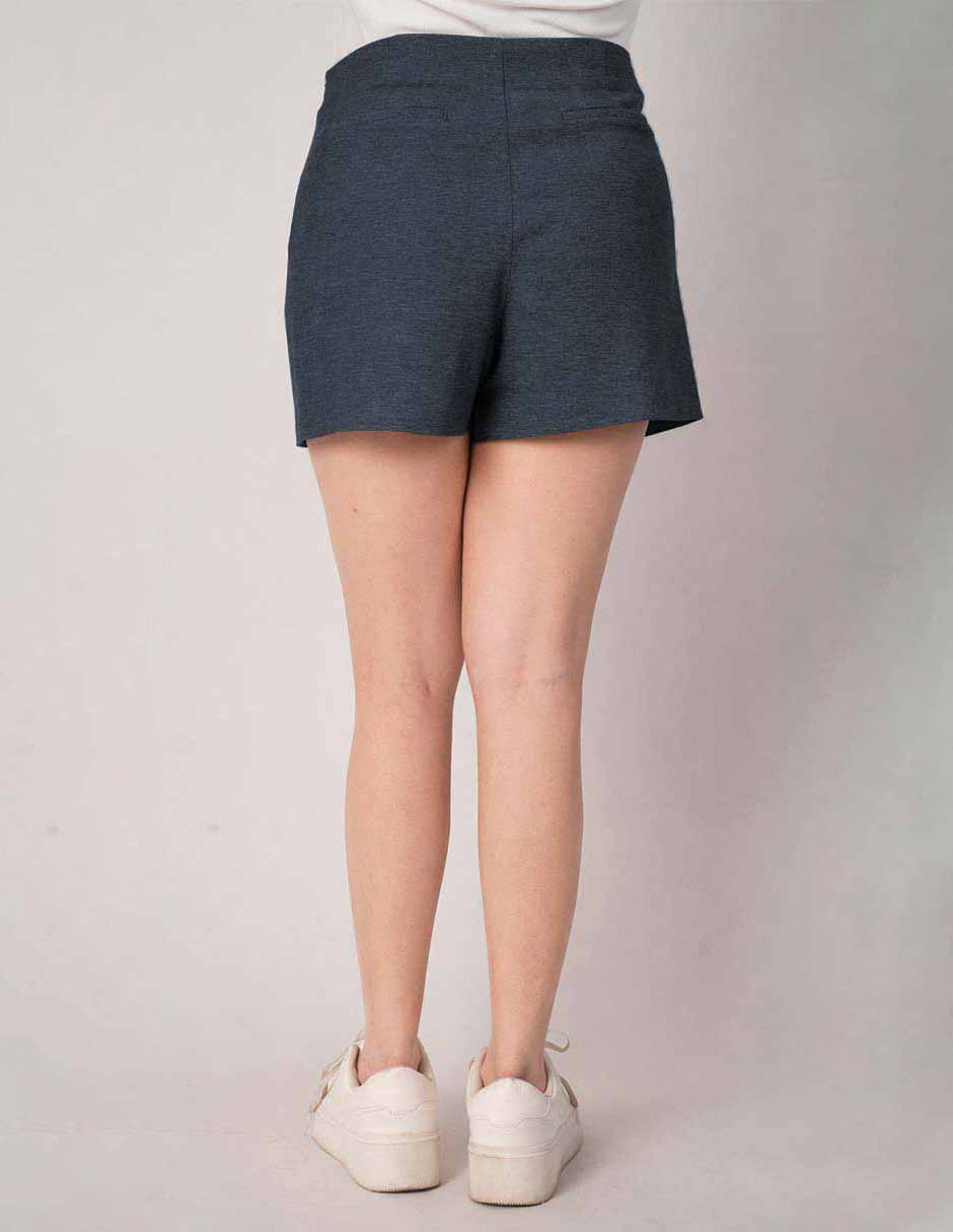 Short de vestir azul