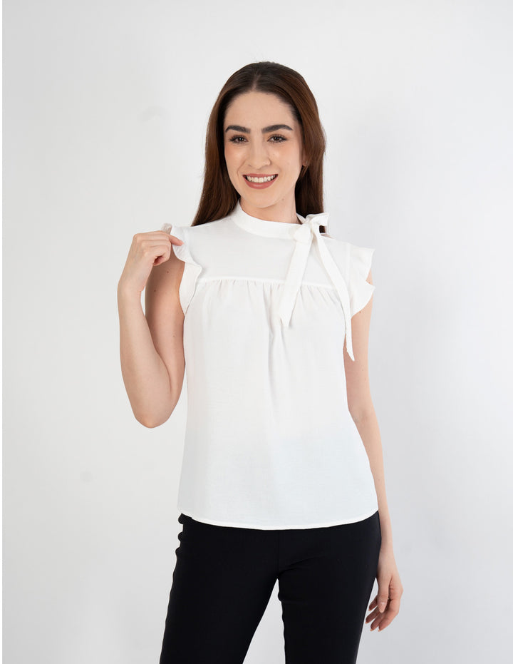 Blusa con detalle en cuello (disponible en fiusha / ivory)