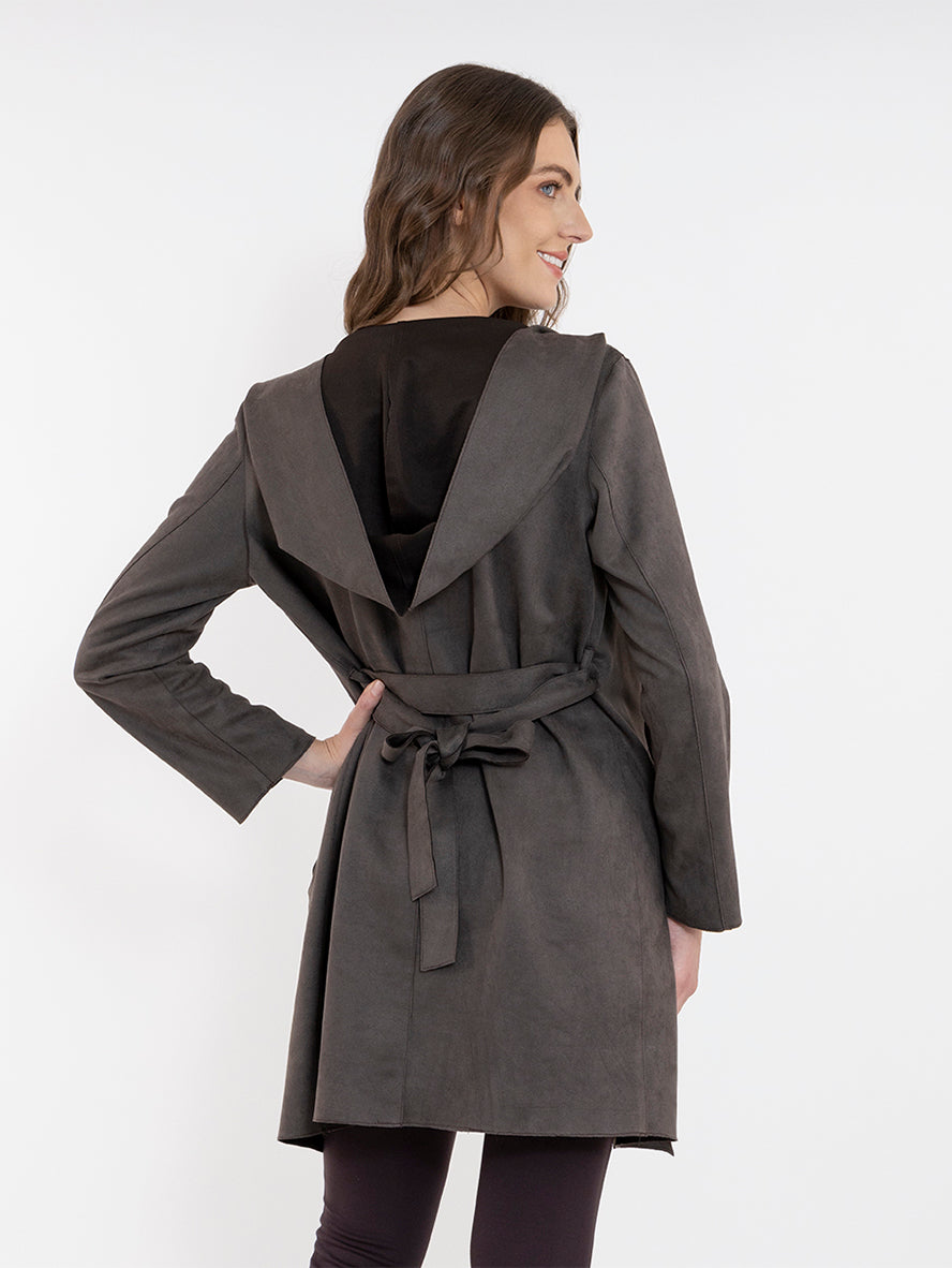 Abrigo ligero de tela suave (disponible en gris oxford y camel)
