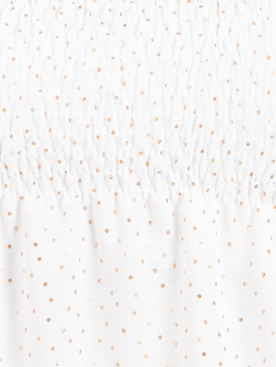 Blusa Off shoulders con detalle de mini dots brillantes (disponible en hueso y negro)