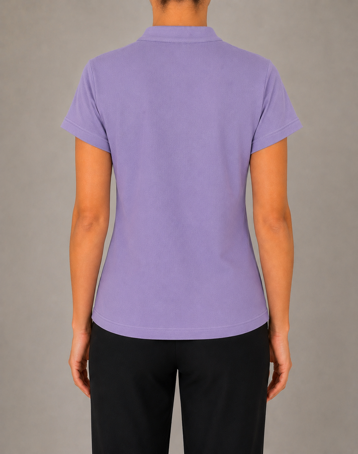 Blusa tipo polo (disponible en lila, azul y  verde)