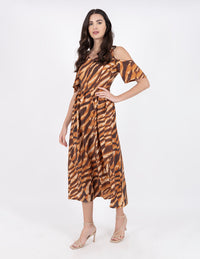 Vestido estampado con diseño relajado