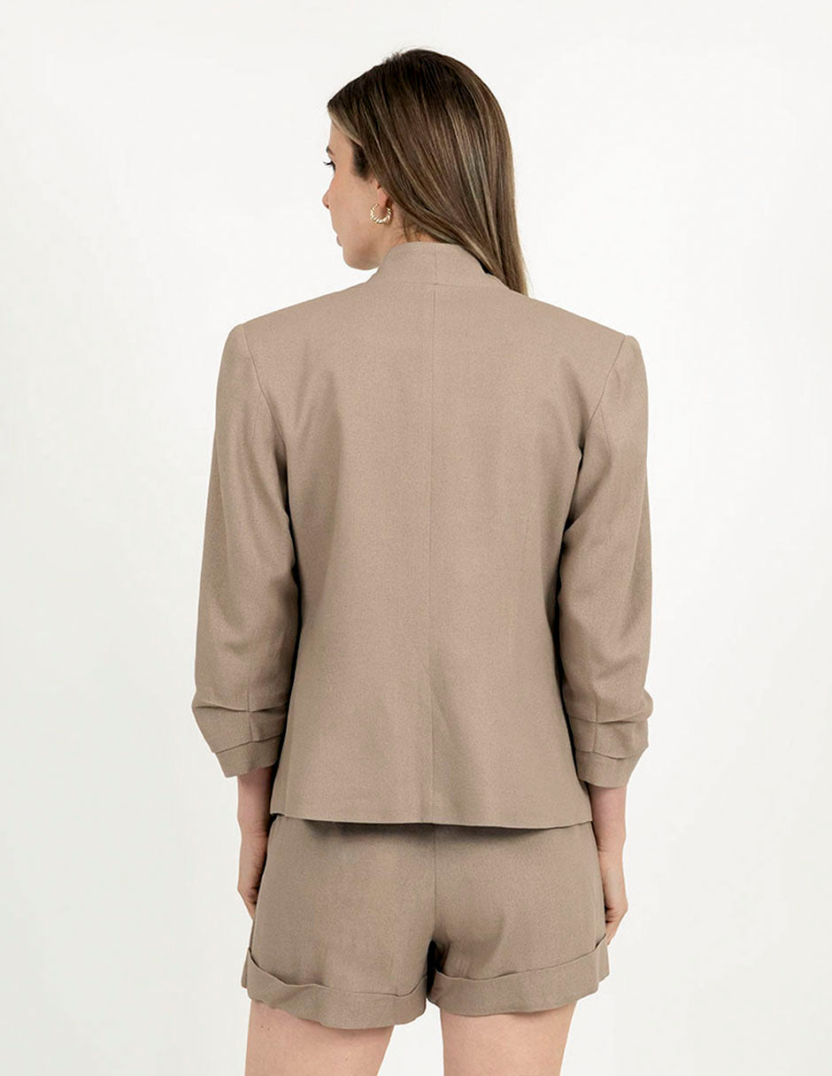 Saco de vestir manga 3/4 con ligero strech (negro, beige y gris)