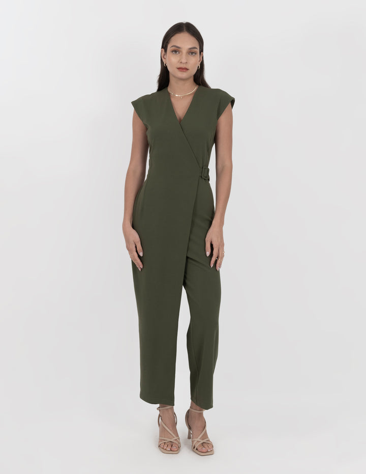 Jumpsuit de vestir largo verde