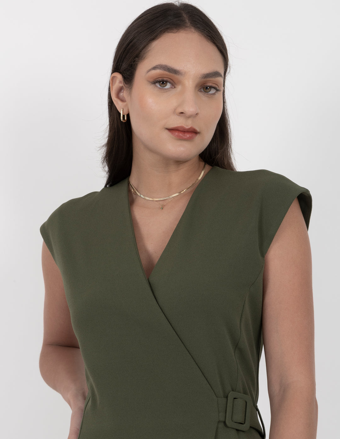 Jumpsuit de vestir largo verde