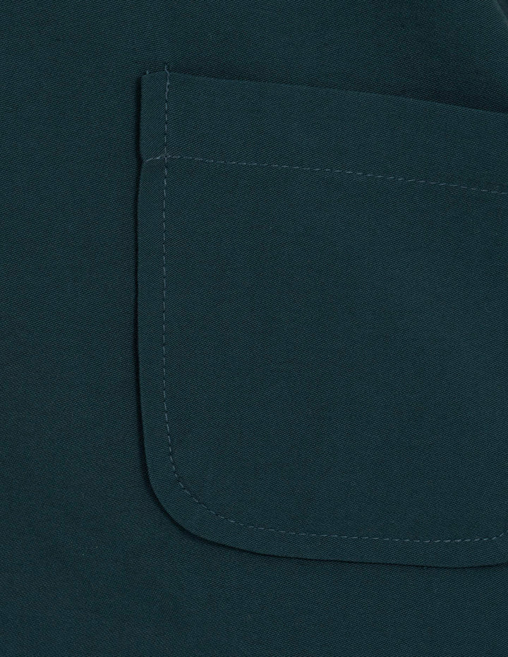 Vestido verde botella corto