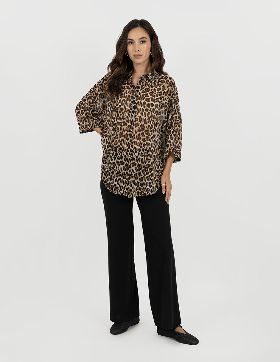 Blusa camisera animal print