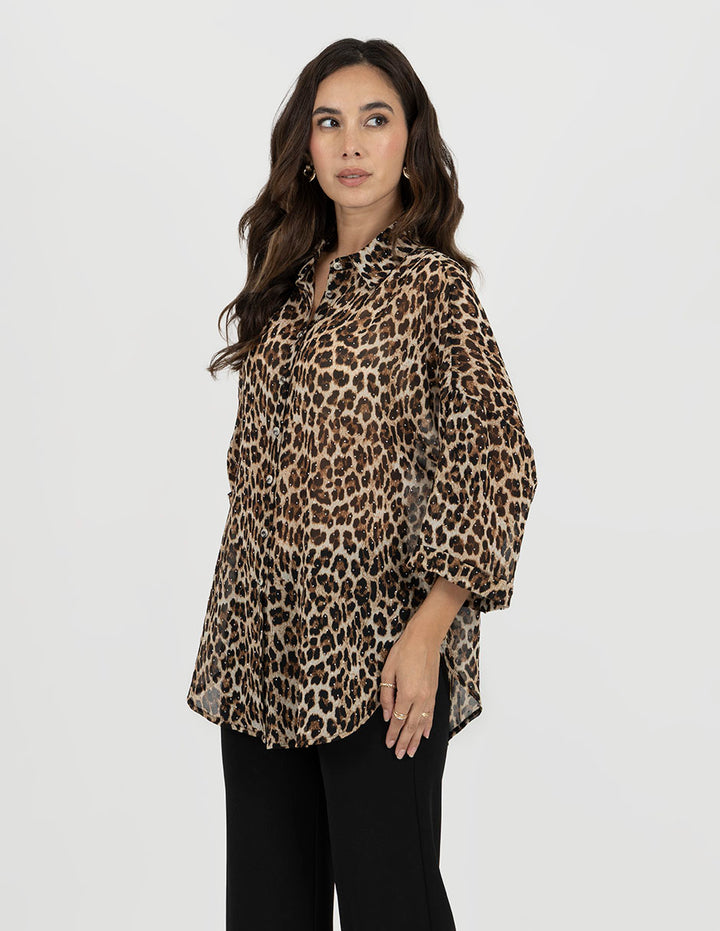 Blusa camisera animal print
