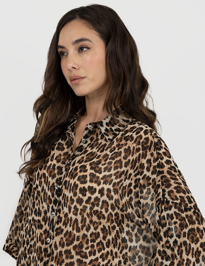Blusa camisera animal print