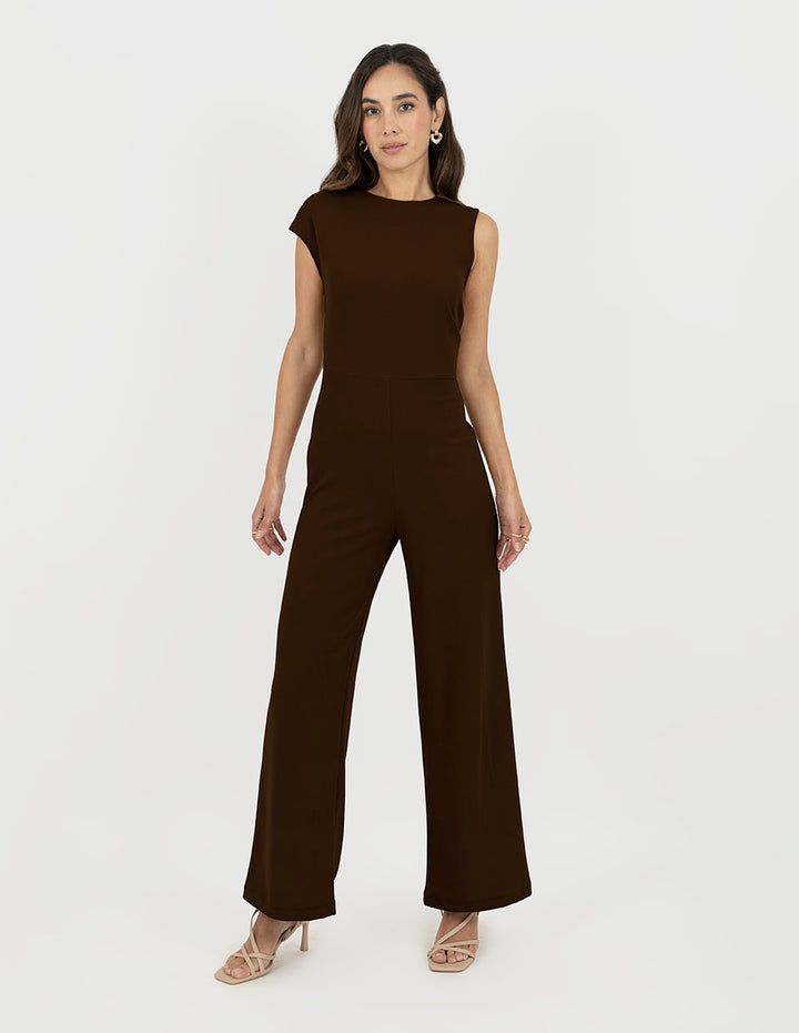 Jumpsuit largo de vestir (disponible en negro y chocolate)