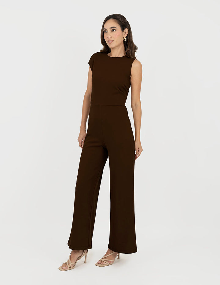 Jumpsuit largo de vestir (disponible en negro y chocolate)