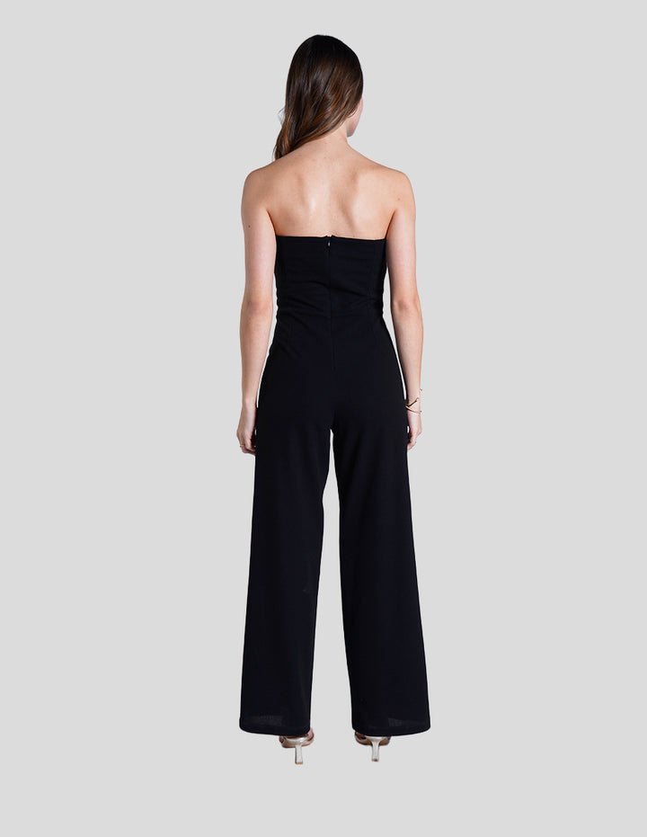 Jumpsuit largo negro off shoulders