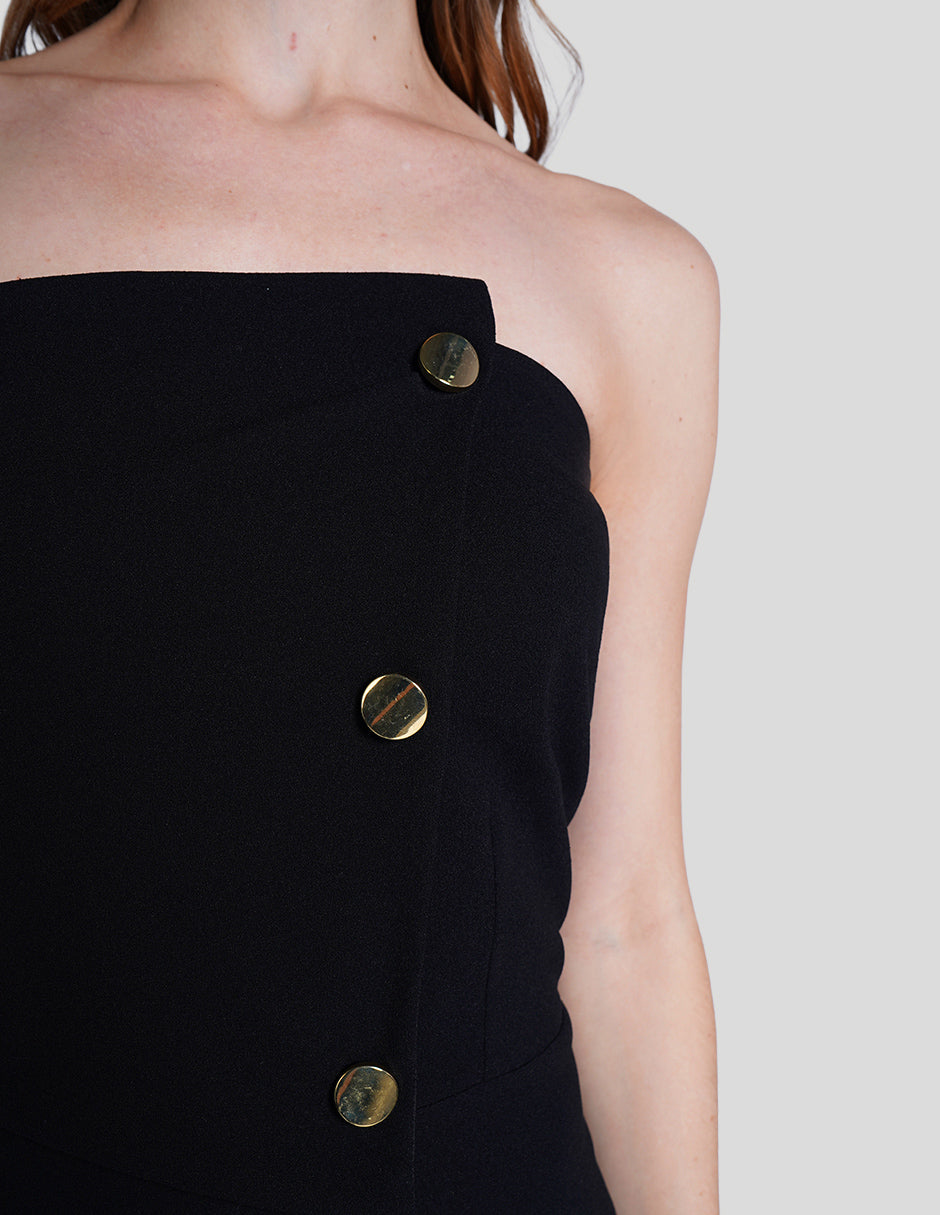 Jumpsuit largo negro off shoulders