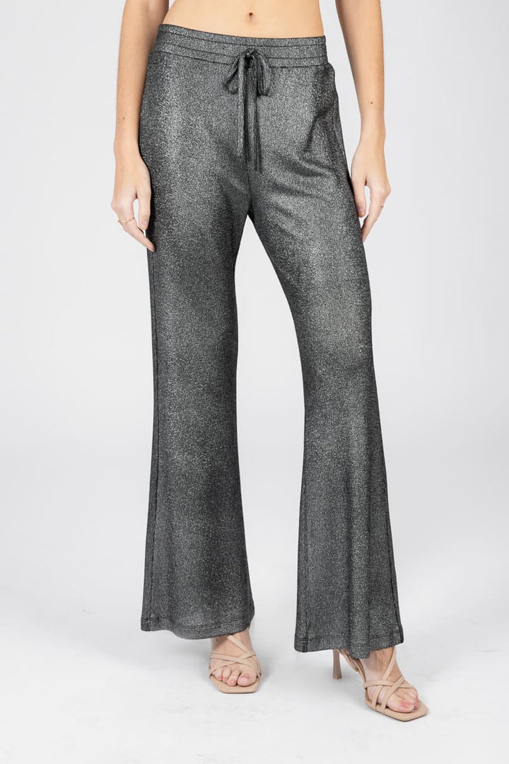 Pantalón plateado con brillos (Conjunto)