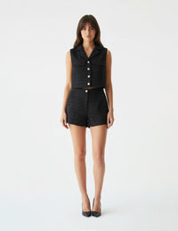 Chaleco negro de vestir (Conjunto)