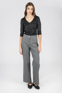 Blusa negra de mangas 3/4