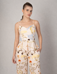 Blusa de tirantes estampado floreal (Conjunto)