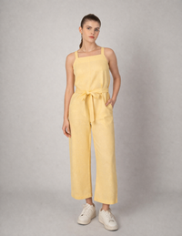 Jumpsuit largo sin mangas (disponible en rosa y amarillo)