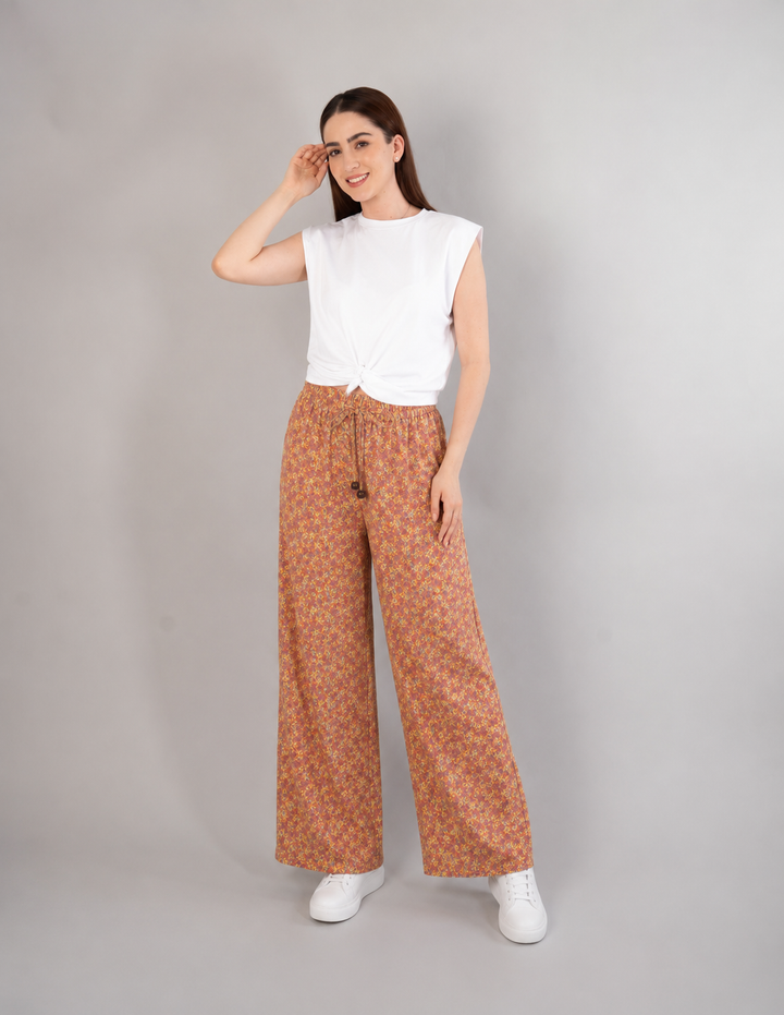 Pantalón relajado y estampado