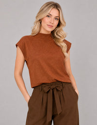 Blusa shedrón de manga corta