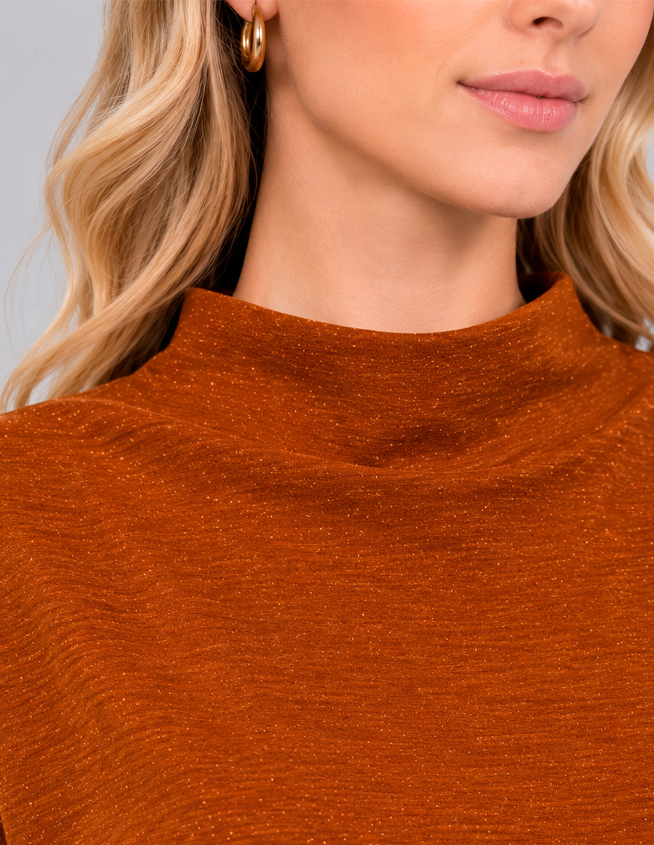 Blusa shedrón de manga corta
