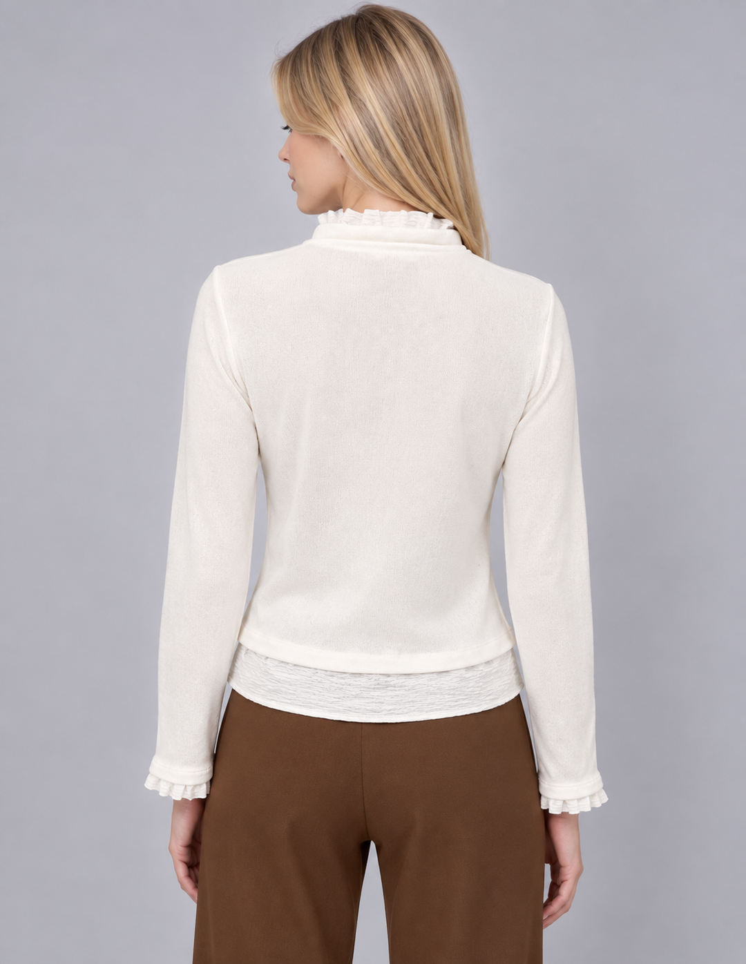 Blusa tipo suérter ivory