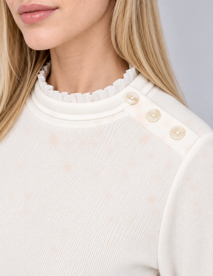 Blusa tipo suérter ivory
