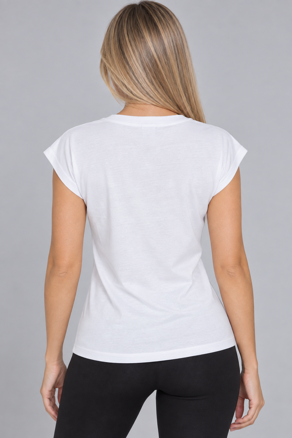 Blusa blanca de manga corta