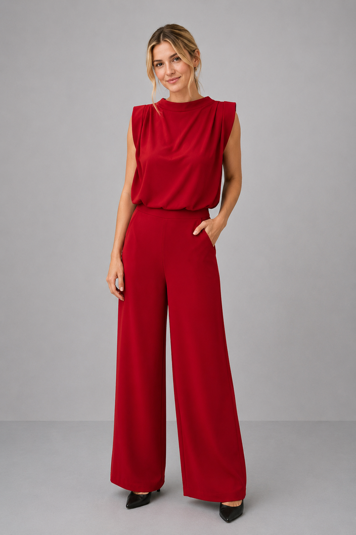 Pantalón rojo de vestir