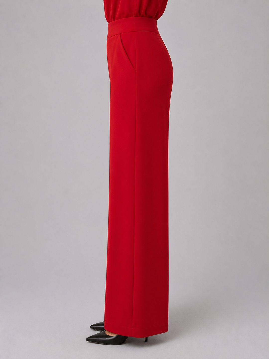 Pantalón rojo de vestir