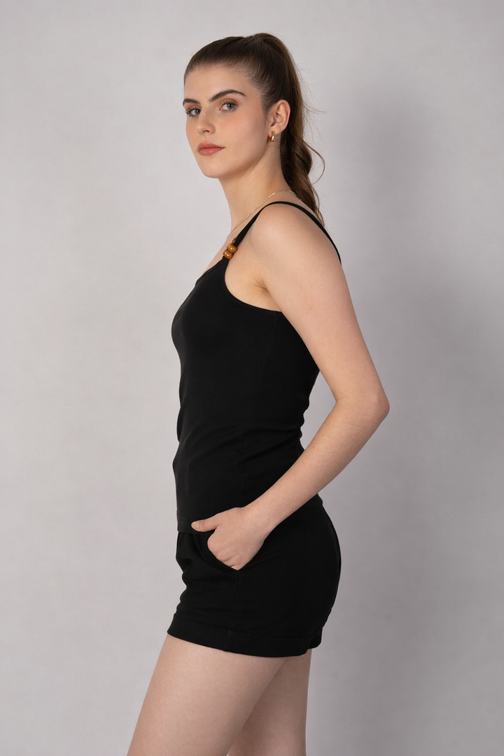 Blusa de tirantes (disponible en negro / ivory)