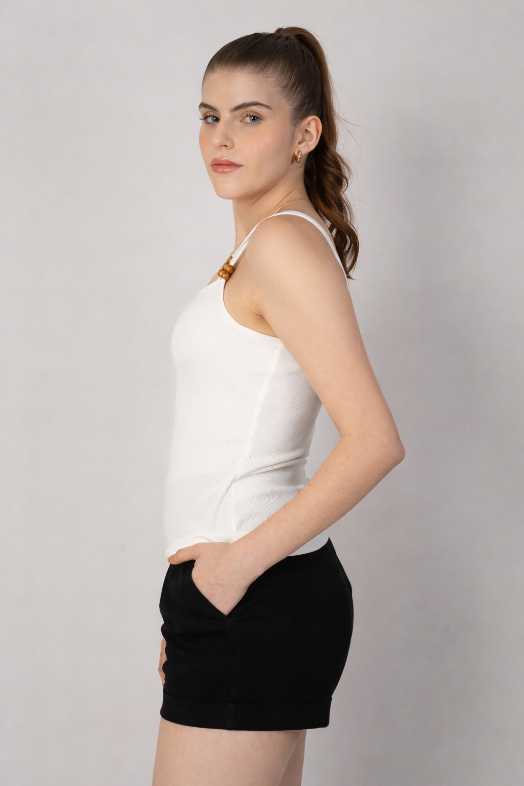 Blusa de tirantes (disponible en negro / ivory)