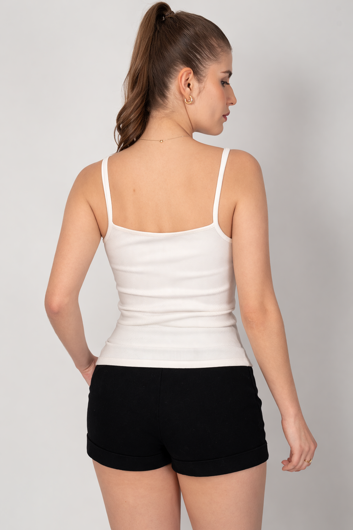 Blusa de tirantes (disponible en negro / ivory)