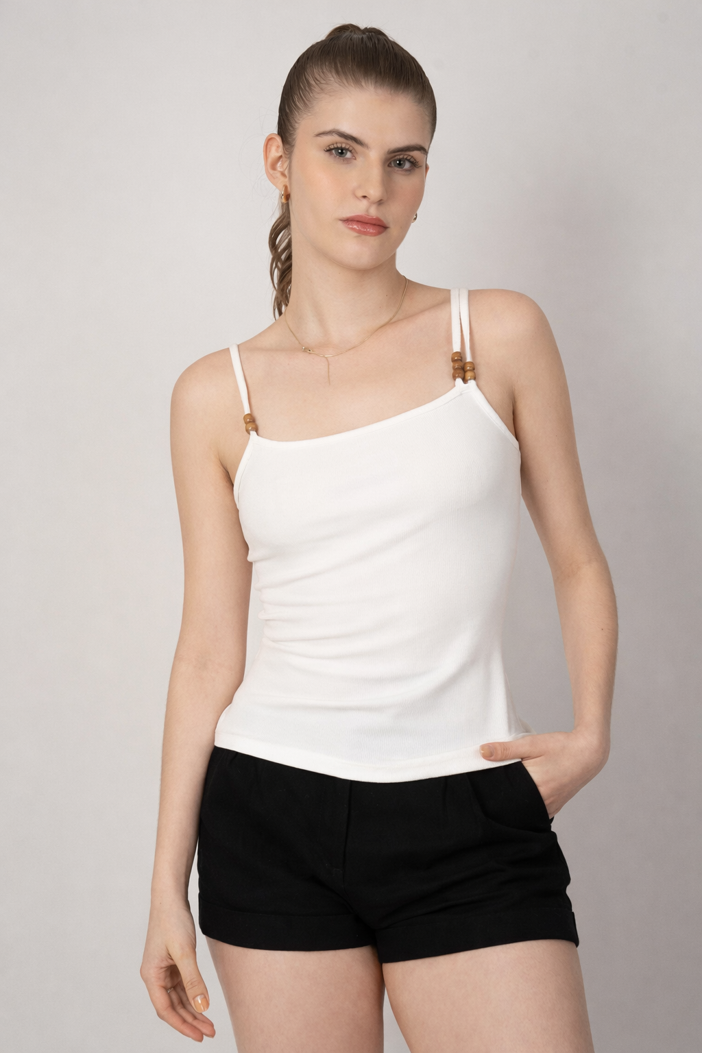 Blusa de tirantes (disponible en negro / ivory)